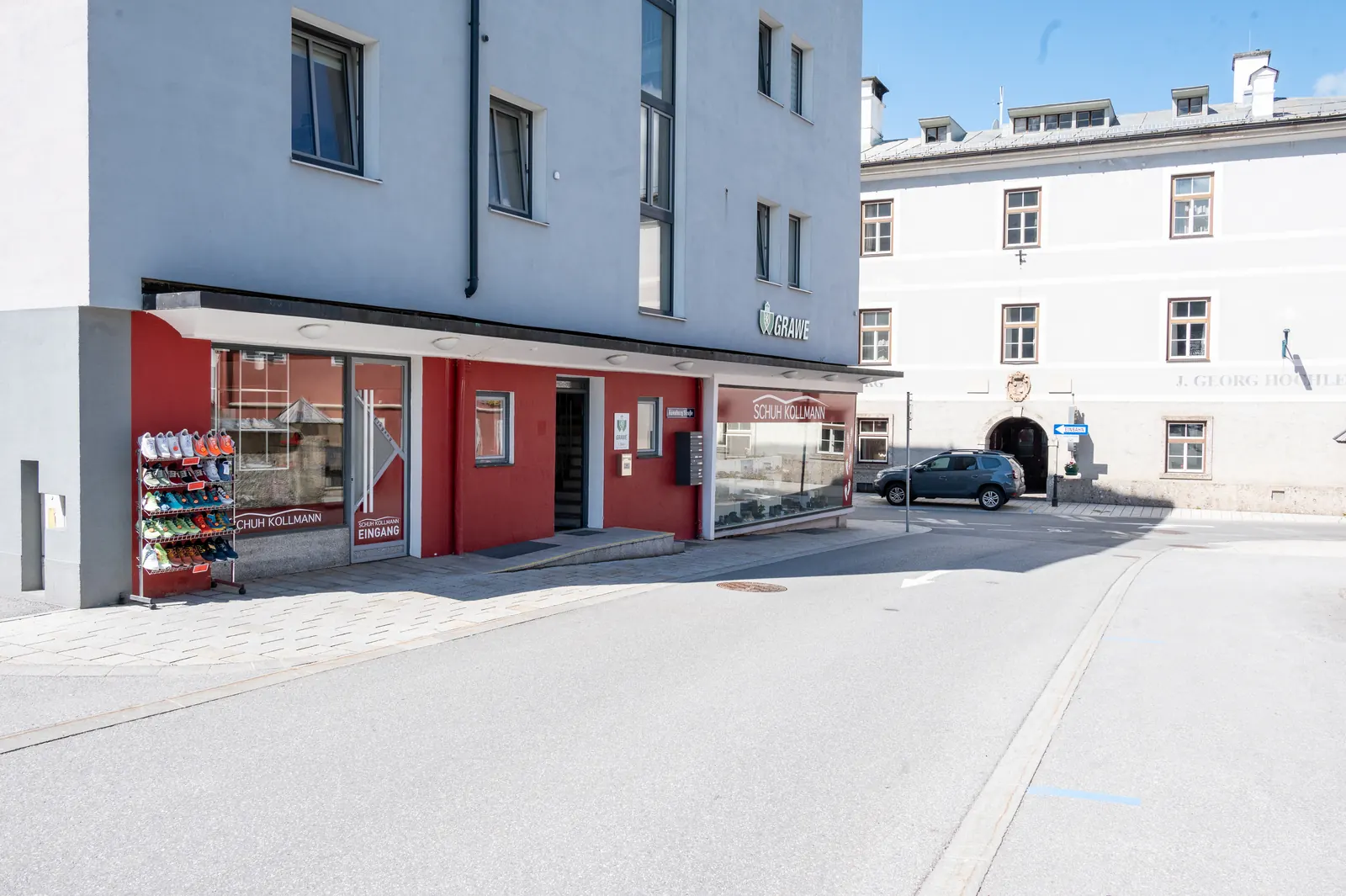 Tamsweg – Geschäft von der Kirchengasse aus